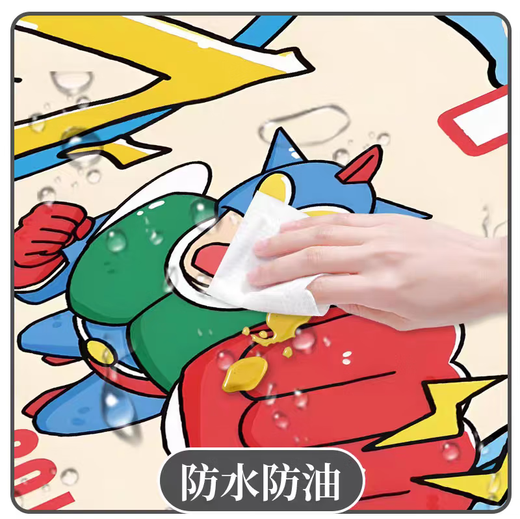 长款鼠标垫蜡笔小新超大号电脑桌垫高颜值键盘垫耐脏可水洗学 ZZ2694/小新 [57cm*33cm厚2mm]