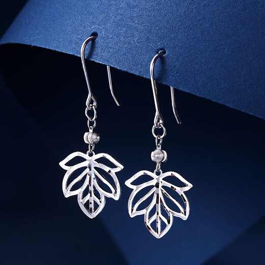 Meluxe platinum earrings for women, PT950 platinum earrings, birthday gift for girlfriend, wife, about 2.5g