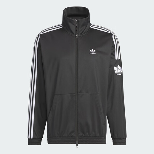 阿迪达斯 （adidas）三叶草外套男装女装2025夏季新款运动服立领夹克休闲时尚上衣 JL8396 L