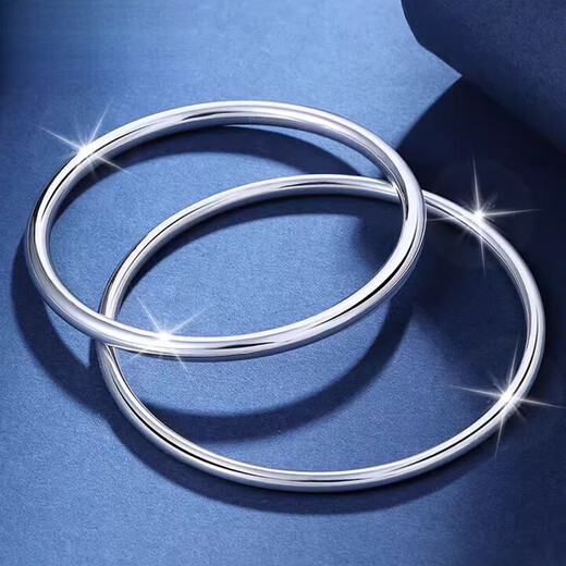 Shanmeifu platinum bracelet for women pt950 pure platinum solid platinum bracelet smooth plain ring round bracelet customized ring number 50-64 optional 100 grams 7-10 days delivery