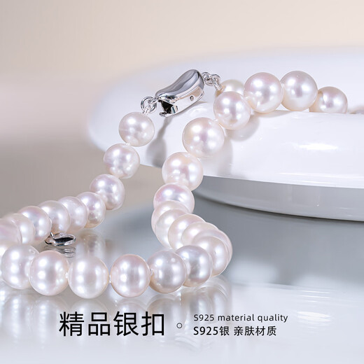 AKOYA self-operated time freshwater pearl full bead necklace 7-8.5