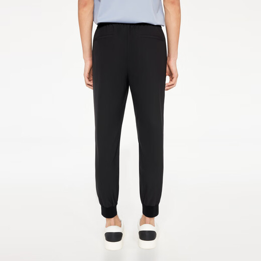 劲霸男装（K-Boxing）劲霸男装春夏时尚商务薄款舒适休闲微弹慢跑裤FMKR1343 黑色（合身版） 28