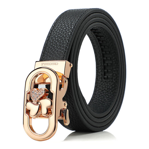 Crocodile shirt first layer cowhide exquisite automatic buckle belt Baita women's belt with suit birthday gift 4105