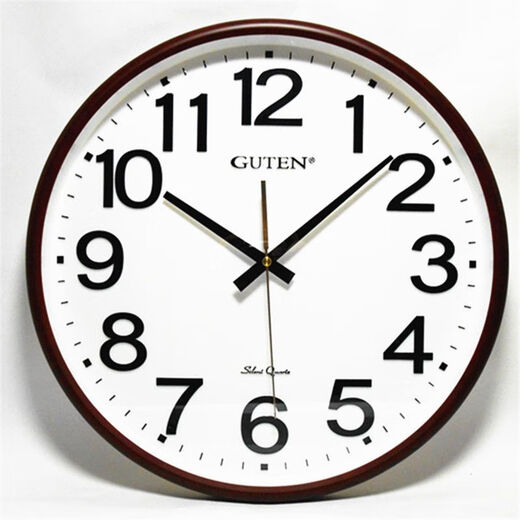Weirong Jinzhongbao Brand Wall Clock Modern Living Room Простые часы модные творческие часы круглые золотые настенные часы 3883 Матовый черный диаметр 34 см 1 дюйм
