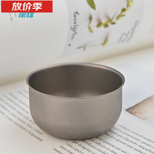 RUA pure titanium small wine glass, white wine cup, outdoor tall wine cup, all-metal wine cup, camping, lightweight and fall-resistant, household titanium wine set, titanium tea cup (single layer)