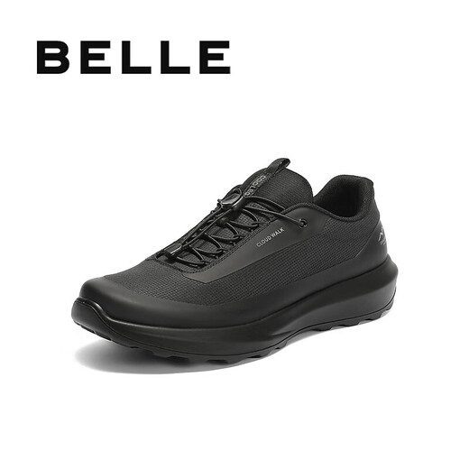 Belle thick-soled walking shoes for men 25 autumn trend outdoor casual sports shoes A2122CM5 shuttle black 43