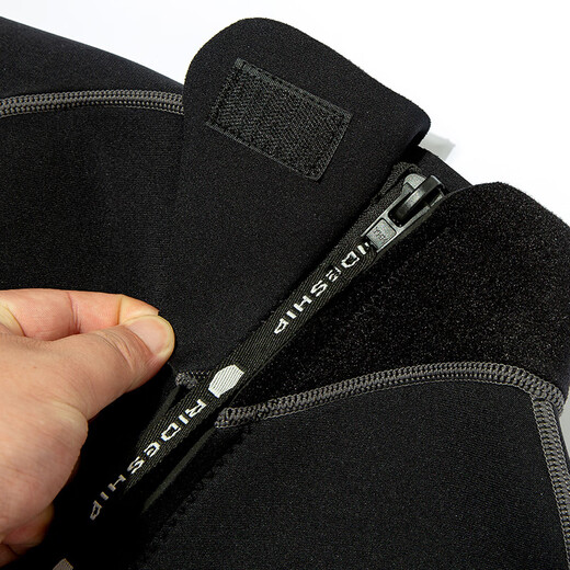 Ride ship 3MM diving suit one-piece snorkeling suit for women thickened warm surfing suit swimsuit black gray long sleeve male adult black gray_3MM S