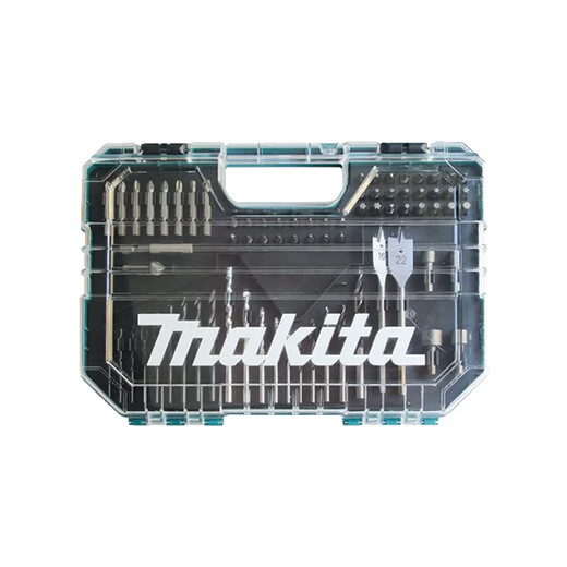 Makita (MAKITA) hand drill electric screwdriver wood metal impact bit drill bit 75-piece tool set E-15110