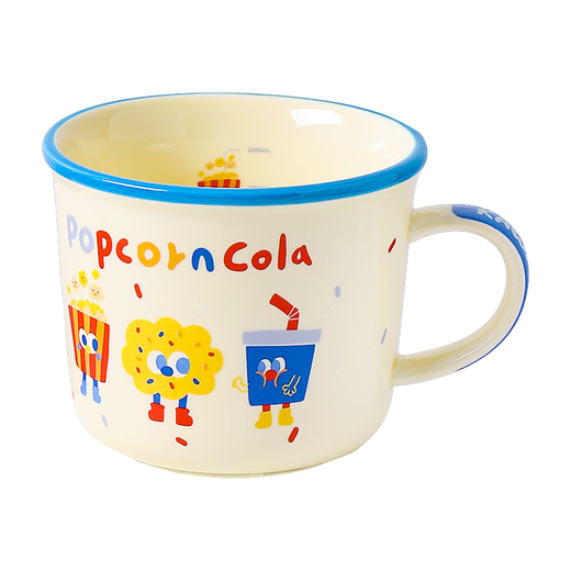 Kawashimaya (KAWASIMAYA) cute mug ceramic cup household drinking water children's milk cup heatable breakfast cup little girl style
