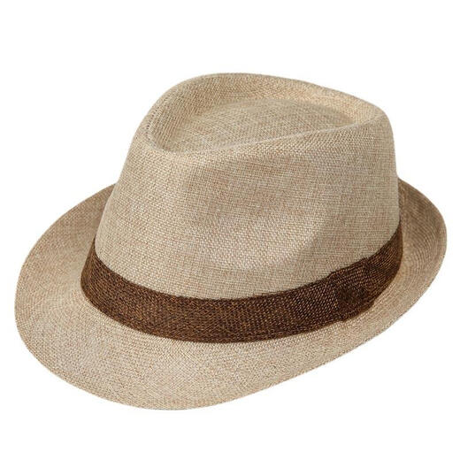 Weixuan top hat for middle-aged and elderly men, high-end summer men's sun hat for dad and gentleman, outdoor breathable M (56-58cm) beige