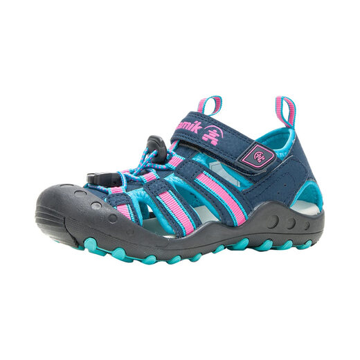 KamikKamik Girls Crab Sports Sandals, Navy/Teal Navy/Teal 13 Little Kid
