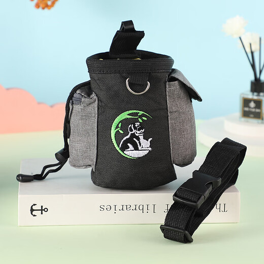 OIMG dog training waist bag training dog walking bag dog food bag training pet snack bag outdoor dog training bag dog training artifact shoulder bag blue large capacity free belt