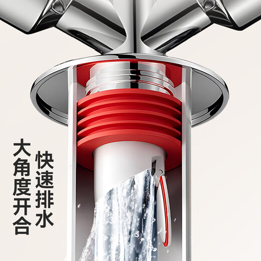 Dezhong washing machine drain four-way four-in-one floor drain drain pipe drain pipe connector P202
