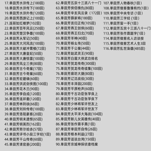 X64G complete set memory card collection Shan Tianfang Liu Lanfang storytelling mp3 card radio player elderly U disk 64G high-definition version of the four famous masters 135 volumes and 11465 songs official standard memory card