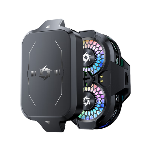 Chuangu 2025 super new product丨Dual-core fan vortex mobile phone radiator magnetic back clip semiconductor cooling ultra-low noise game live broadcast cooling artifact external battery