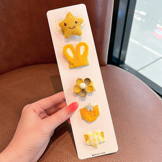 Gemeng baby hair clip full cloth bag baby hair clip does not hurt hair children girls hair clips girls cute hair accessories headwear