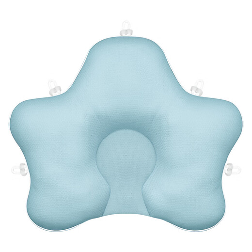 Audemars Piguet shaped pillow for babies 0-6 months sleeping with round heads to correct head shape in summer 0-1 years old newborn baby pillow to prevent head deflection, 10A grade antibacterial and anti-mite, blue and white