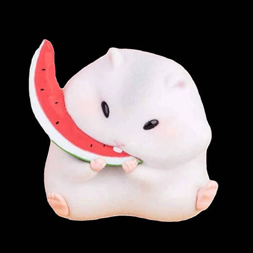 
Yonghuan foodie cute hamster small ornaments office good things work station emotions desktop children's birthday unzipping gift Clark drinks milk tea