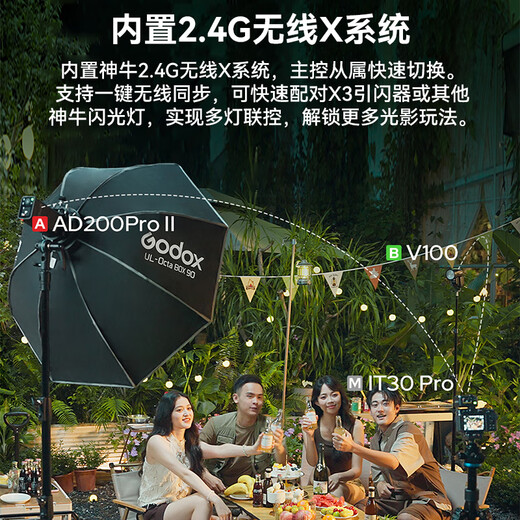 Godox it30pro flash mini TTL high-speed sync flash Chinese touch screen operation camera on-camera flash Canon Sony Fuji flash IT30Pro black first TTL micro flash Canon