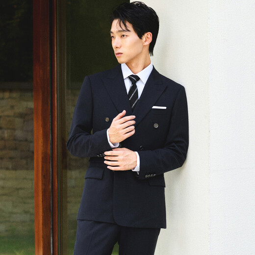 Anniversary Bird Suit Men's ONE Series Autumn Men's Fashionable Business Formal Suit and Pants Suit Men's Deep Sea Blue 52 A(185/104) /Please note the waist or trousers