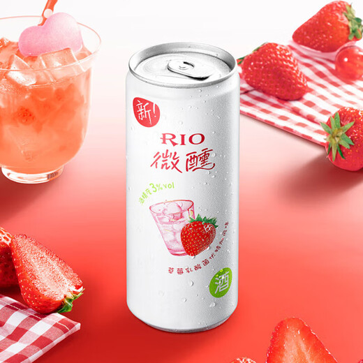 锐澳（RIO）洋酒 预调 鸡尾酒 果酒 强爽/清爽/微醺 低度果酒口味不足随机发 微醺330ml*6罐（口味随机）