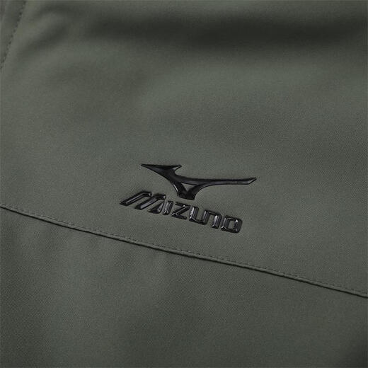 Mizuno outdoor cotton-padded jacket for men, hooded cotton-padded jacket, windproof and warm mountaineering cotton-padded jacket, black 3XL