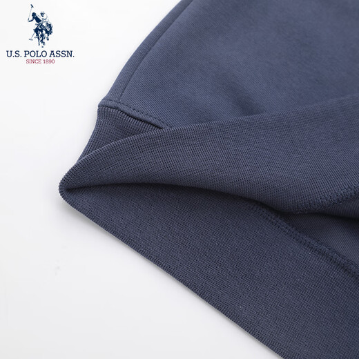 U.S. POLO ASSN. Sweater men's autumn and winter Paul men's high-end casual round neck bottoming shirt sports long-sleeved T-shirt for men white 2XL