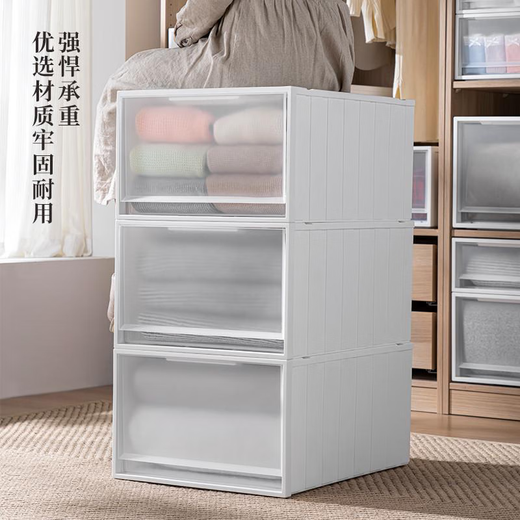 
Sanqihu storage box drawer plastic household clothes wardrobe storage box underwear storage cabinet transparent 9227 depth 44 width 34 height 19 One-pack price 365 days / ten years warranty / damage compensation after-sales guarantee