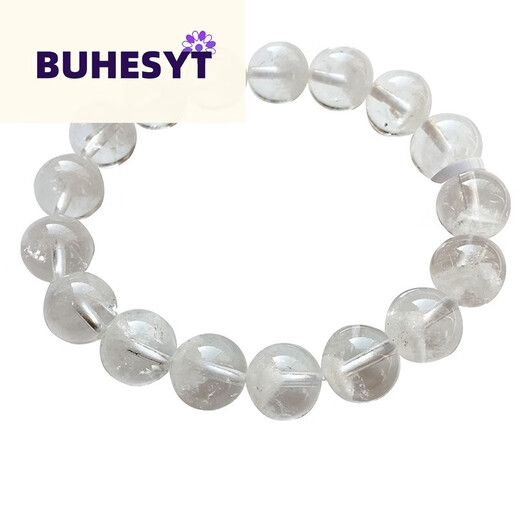 Buhesyt weißes Kristallarmband natürliches Füllhorn weißes Geisterarmband Tausend Schichten Bergpyramide Männer und Frauen lieben Kristall/Halbedelstein H3878 13,5 mm Kristall/Halbedelstein
