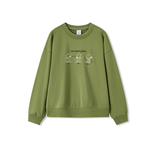 Semir Snoopy series sweatshirt for women, cartoon dropped shoulders, loose clothes, personalized autumn design pattern 101524116009