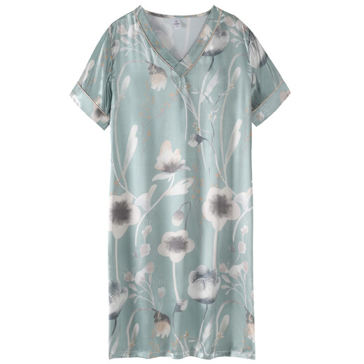 Camisco Yalu para mujeres Pajamas de manga corta de la manga corta Summer Summer Vestido de madre embarazada de seda LSD9930 XL [Peso sugerido 120-140Jin [Jin es igual a 0,5 kg]]]