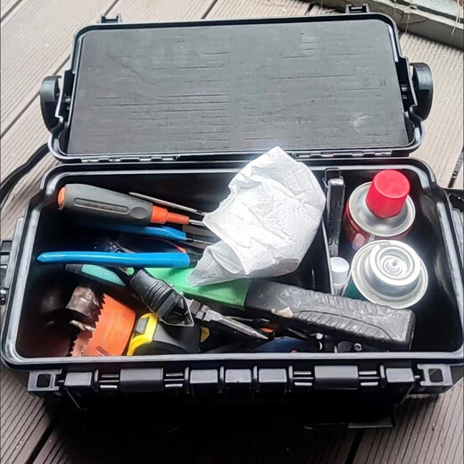 An Junsheng Multifunctional Tool Box Hardware Large Portable Electrical Tools Plastic Household Storage Box Vehicle Storage Industry Main Picture Model Large Size 12L for Home Use - Double Layer Thickened and Enlarged for Seats