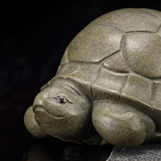 Tianshengtang Turtle Zisha Tea Pet Wenwan Small Tea Play Ornaments Fine Tea Table Tea Tray Ornaments Yixing Handmade High-end Longevity Turtle Tea Pet Qingduan Clay