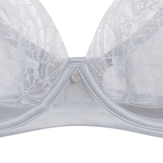 Ai Meng Unterwäsche Frauen Dessous ohne Stahlringe und kleine Brüste versammelten sexy Spitzennetz Bra Am17a761 Classic Black 80C