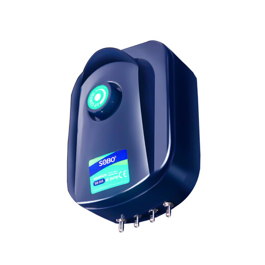 松宝鱼缸水泵增氧泵制氧养鱼松宝超静音增氧机小型家用氧气泵养鱼用品 安静单孔4W送1.5米加厚气管+气石