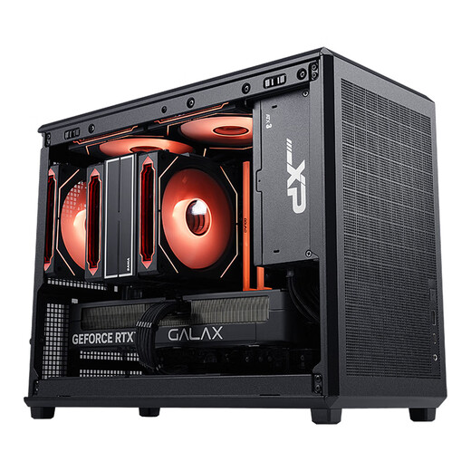 SAMA Fun 3 Type-C Black Desktop Portable Matx Small Case Four-Side Mesh/5 Fan Positions/160mm Cooling/350mm Graphics Card/ATX Power Supply