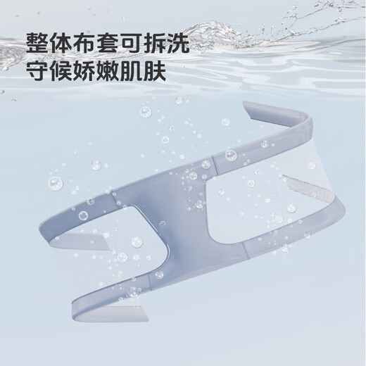 Small apartment anti-pressure crib bed-in-bed newborn baby playpen guardrail folding T removable baby bed baby anti-pressure playpen bed-Mihui gray (CD-3)