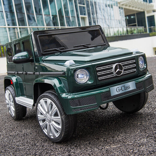 BeRica Mercedes-Benz children's electric car four-wheel drive car for men and women with remote control toy car that can sit in a baby stroller red four-wheel drive