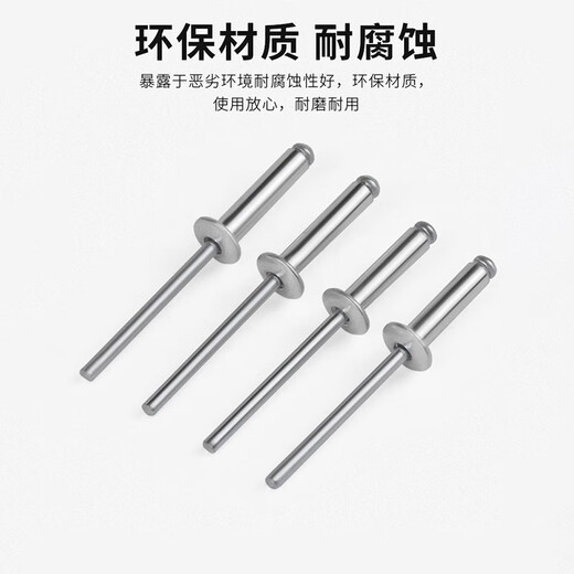 Thousand speed wheel aluminum rivets open round head blind rivets 2.4*6 500 pieces