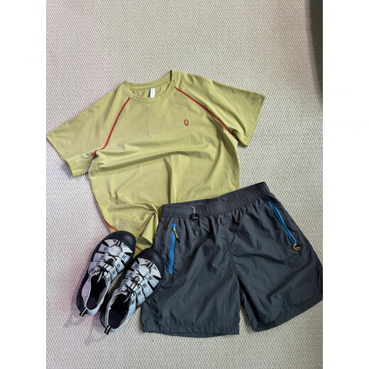 Yusenyi yellow-green anti-skin quick-drying short-sleeved men's and women's summer sweat-absorbent breathable sports cycling clothes half-sleeved outdoor cool T-shirt yellow-green upgraded version M