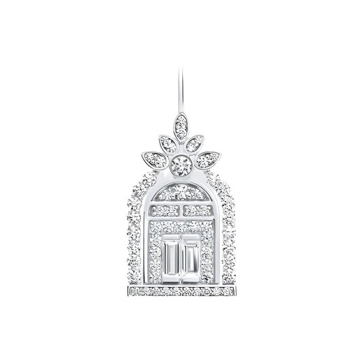 Harry Winston fifth avenue door happiness door platinum pendant necklace women's model