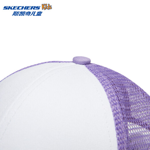 Skechers children's baseball cap summer new men's and women's fashion casual breathable sports and leisure all-match cap peaked cap light snow cyan/00EW one size