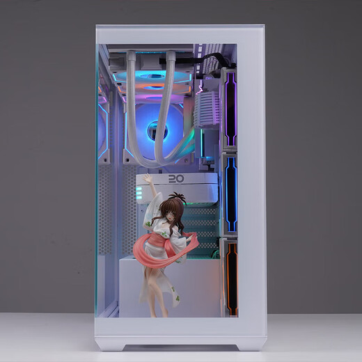 SAMA Lianying boîtier de chambre blanc avec vue sur la mer/nouveau royaume/grand royaume côté verre transparent boîtier hôte d'ordinateur de bureau ATX MAT ITX boîtier d'ordinateur SAMA Lianying boîtier unique noir