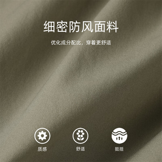 Mark Huafei Windproof and Anti-wrinkle Stand Collar Jacket Men's 2025 Autumn New Trendy Simple Commuting Jacket Men's 1552 Military Green 203 L 175