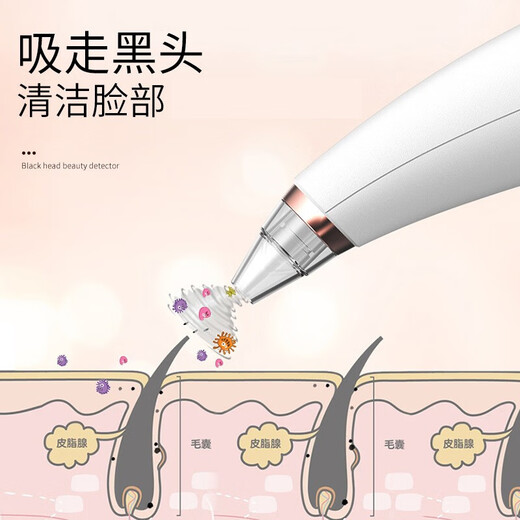 Meidu Blackhead Suction Device Blackhead Remover for Men and Women Blackhead Suction and Acne Pore Cleaner Hot Compress to Remove Blackheads Cleansing and Beauty Device Holiday Gift Rechargeable Blackhead Device X3 Rechargeable Model