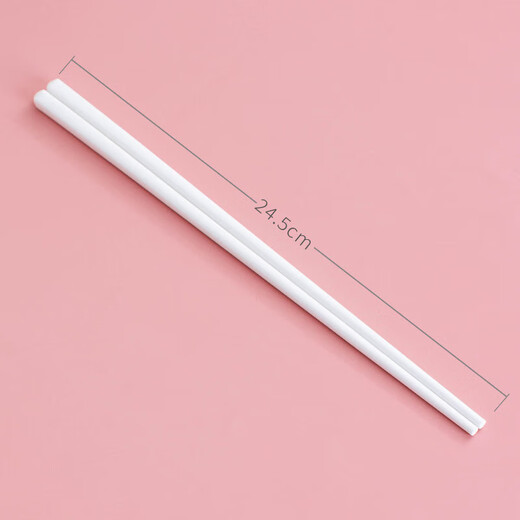 Ceramic chopsticks for home use, mold-free and high temperature resistant, pure white ceramic chopsticks, 10 pairs
