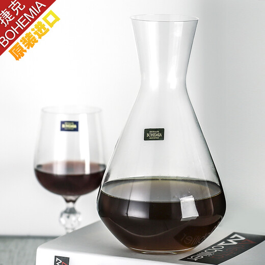 Gauss (Glass) decanter imported Czech crystal glass decanter hotel bar home European wine red wine dispenser 1400ml