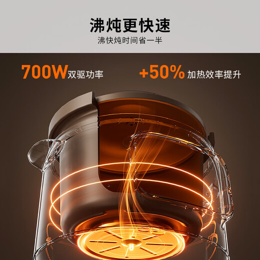 Joyoung quick-stewing electric stew pot, electric stew pot, electric casserole stew, purple casserole pot, bird's nest stew pot, porridge pot, large capacity, anti-overflow, long boiling, can be reserved for heat preservation DG50K-GD508