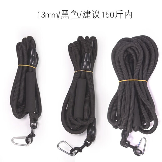 Huan Engraving Dog Rope Extended Dog Leash Large Dog Golden Retriever Border Collie Small and Medium-sized Dog Teddy Pomeranian Corgi French Fighting Dog Rope Black 5 Meters