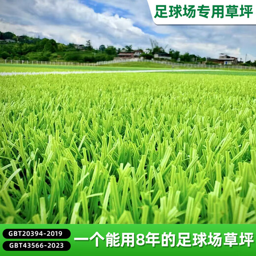 AVG has an eight-year warranty for artificial turf, the new national standard for sports artificial grass, special football field fake grass, sand-filled grass construction, 5.0cm sand-filled grass density 10500